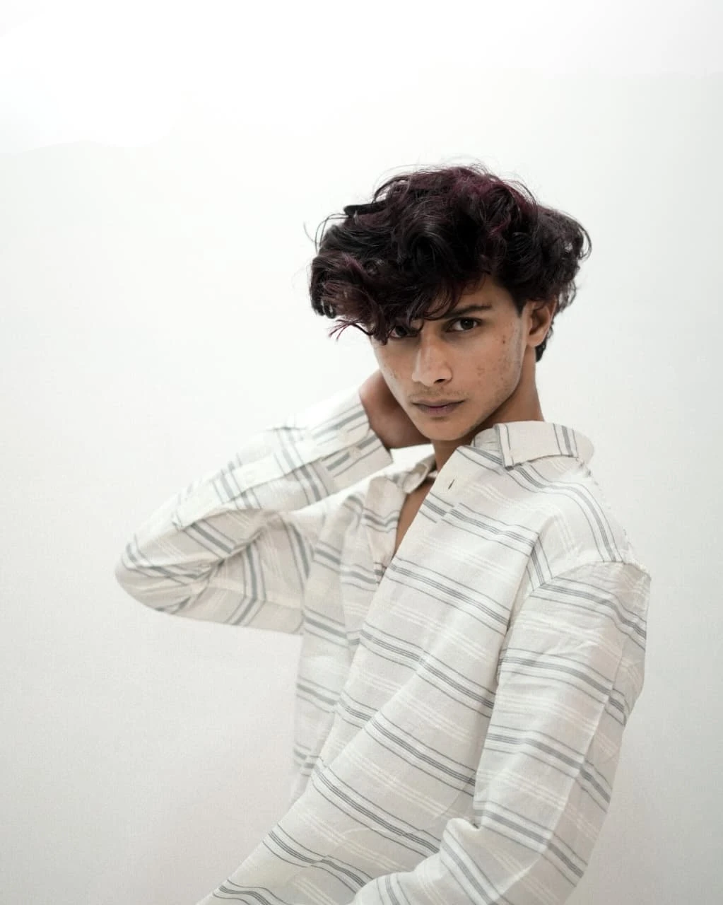 STRIPE COTTON SHIRT UNIOSN - WHITE