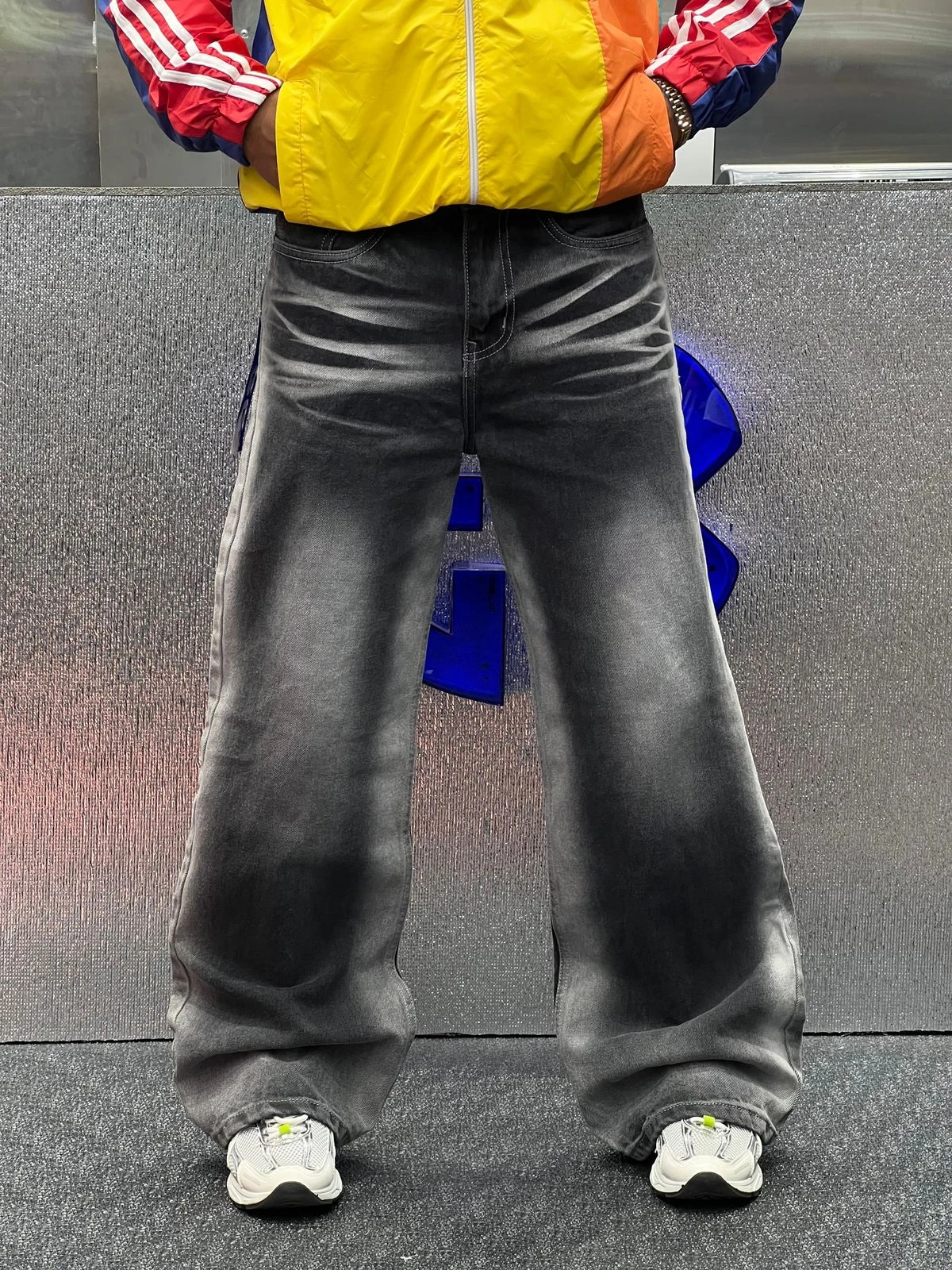 BAGGY FIT PLAIN COSMOG - BLACK