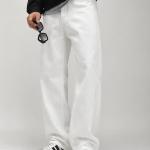 White Baggy Jeans - Relaxed