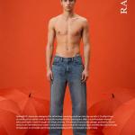 Mid Blue Washed Relaxed Fit Jeans