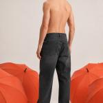 Charcoal black Relaxed Fit Jeans