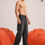 Charcoal black Relaxed Fit Jeans