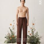 Linen Chocolate Brown Relaxed-Fit Trousers