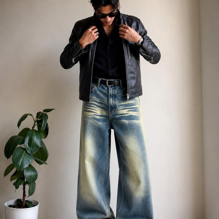 FrostWave Baggy Denim