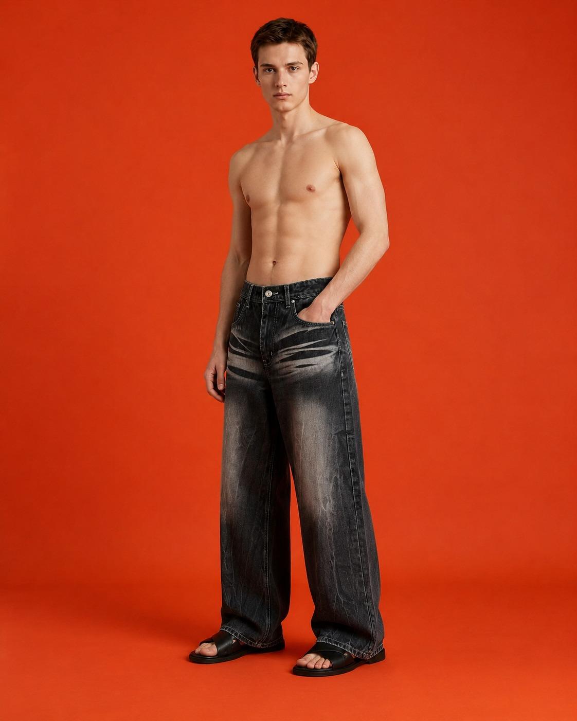 Vintage Charcoal Wide Leg