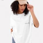 Boundless Art Flower oversized T-shirt White