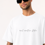 Oversized Apocalyptic Rabbit Graphic T-Shirt