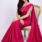 Premium Khadi Cotton Saree – with Kalamkari Blouse Elegance