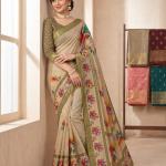 Golden Blossom Kota Cotton Saree