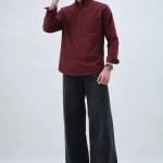 Classic Maroon Shirt - Button Down