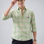 Pastel Green Checkered  Shirt