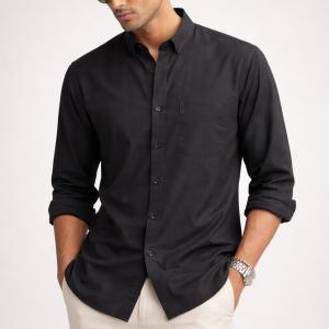 Premium Classic Black Shirt - Button Down