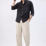 Washed Charcoal Black Denim Shirt