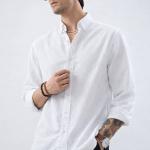 Classic Crisp White Linen Shirt - Button Down