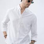 Classic Crisp White Linen Shirt - Button Down